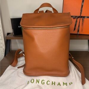 Longchamp Leather Backpack - Brand New W/ Dust Bag and Box